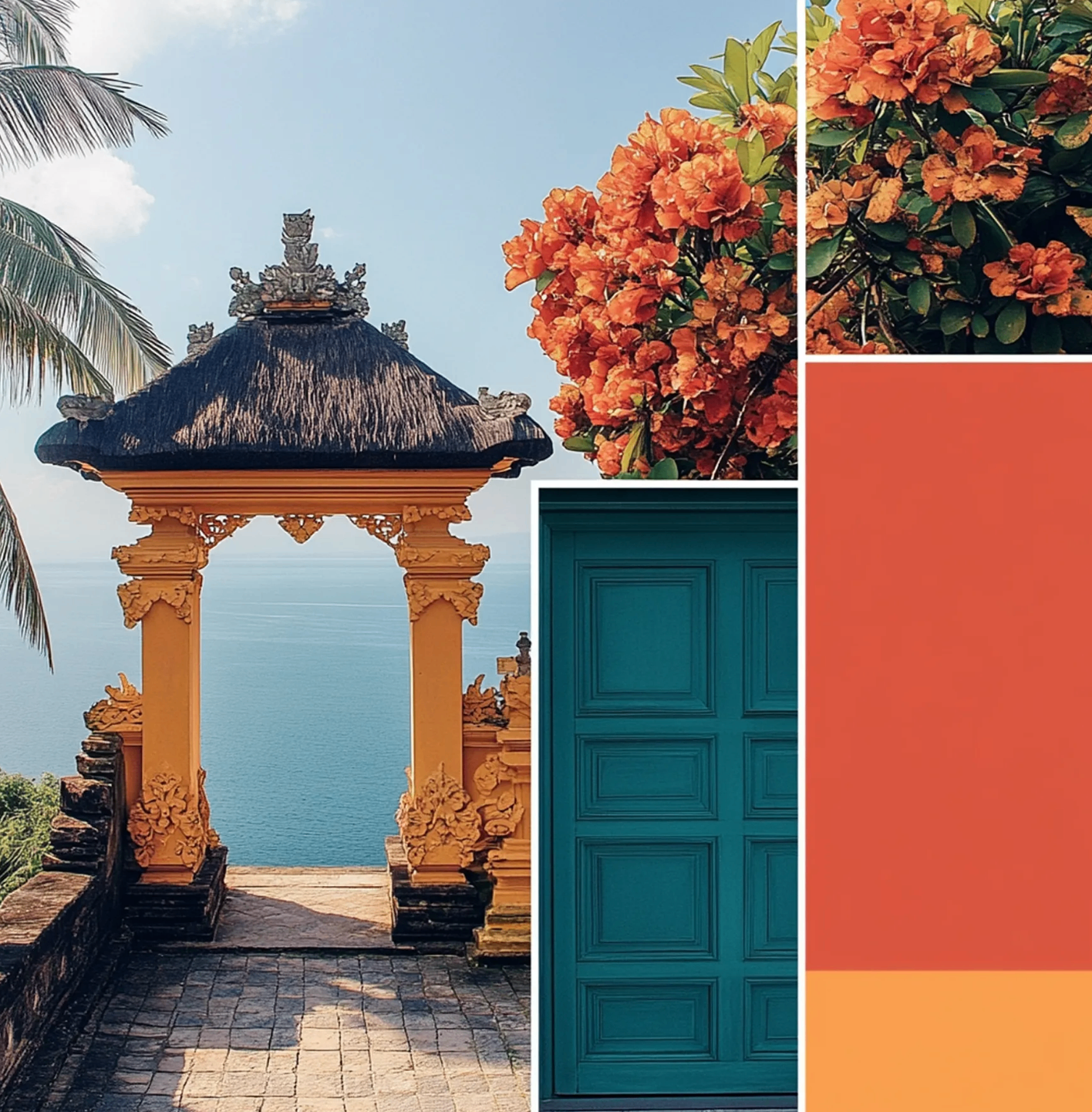 Campaign moodboard and color palette