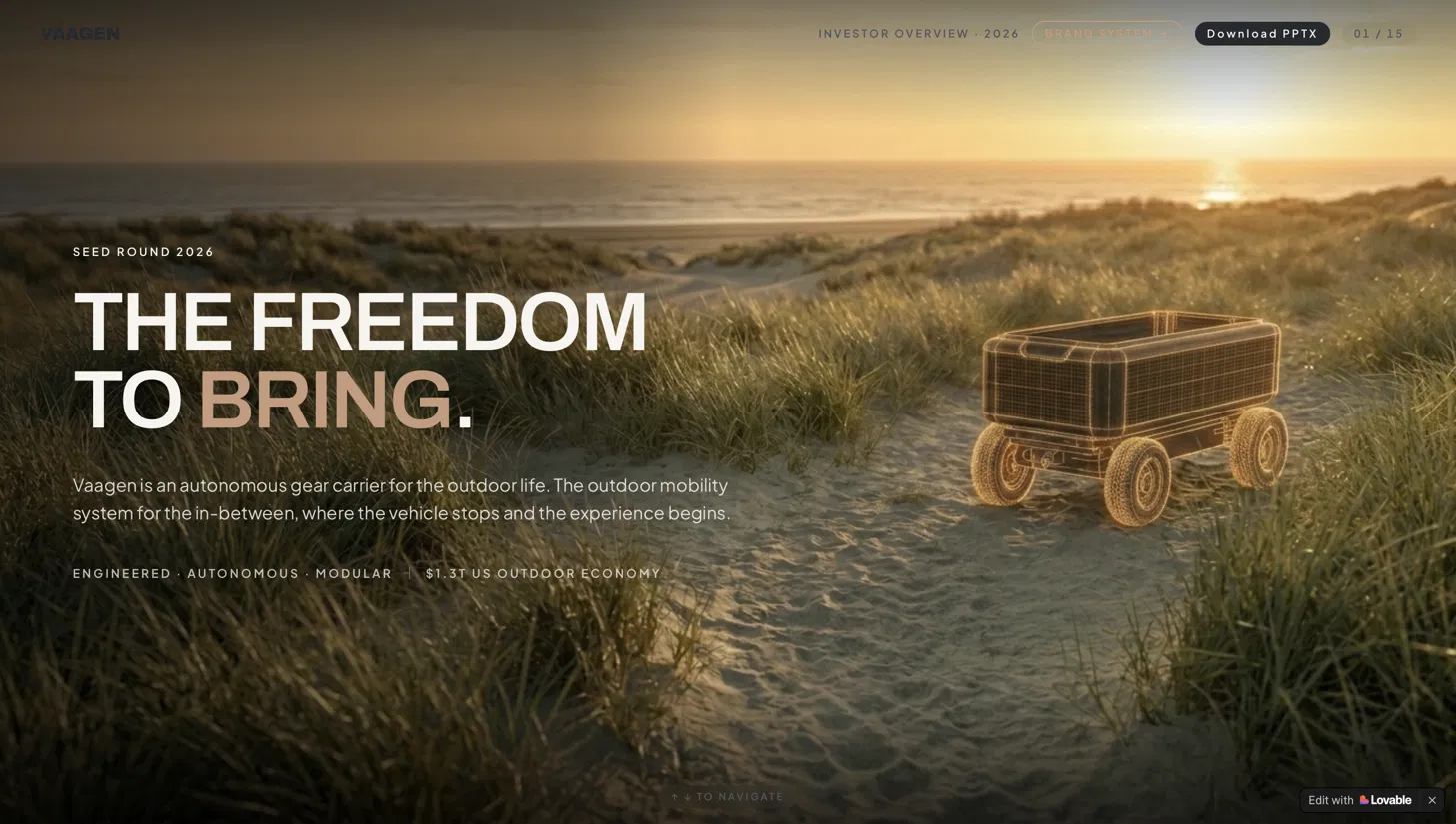 Vaagen deck cover — The Freedom to Bring