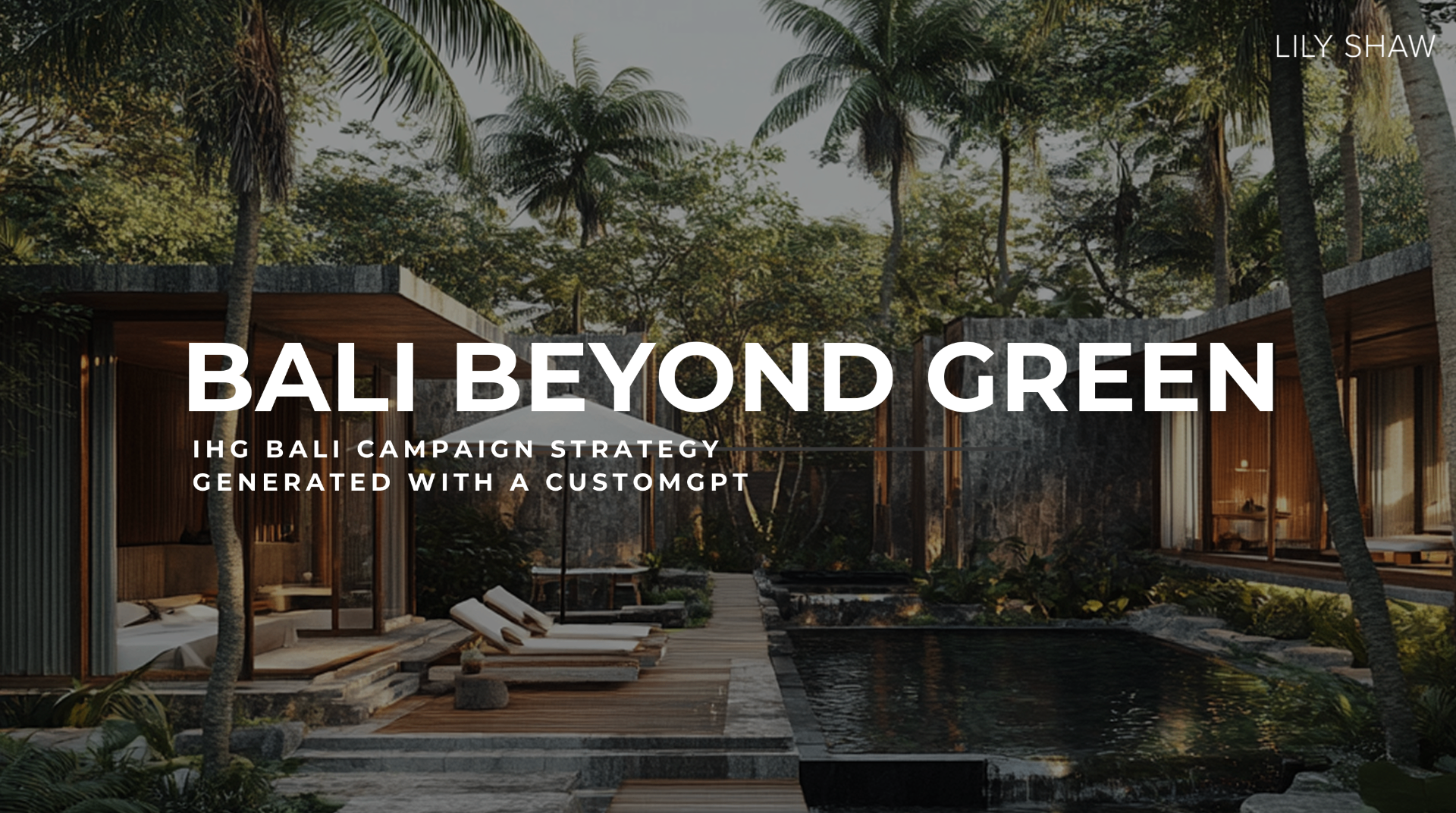 Bali Beyond Green campaign title card